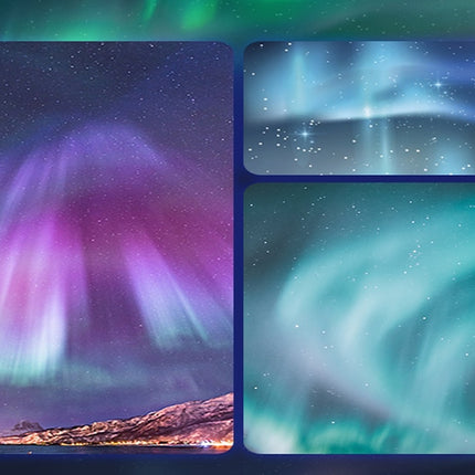 Revontuli-tähtiprojektori kaiuttimella ja kaukosäätimellä