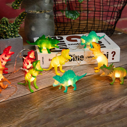 Dinosaurus valosarja 10 LED-valolla
