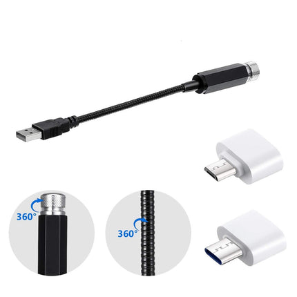 Vihreä tähtitaivas USB LED-projektori