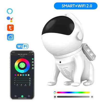 Astronautti galaksi-projektori lastenhuoneeseen