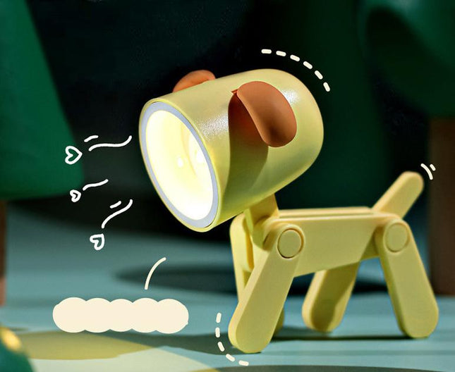 Taitettava söpö koira LED-pöytävalo