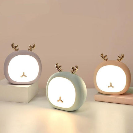 Söpö peuranmuotoinen ladattava LED-yövalo