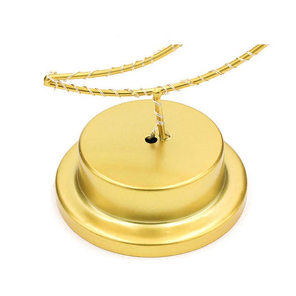 Kultainen kuunmuotoinen LED-pöytävalaisin