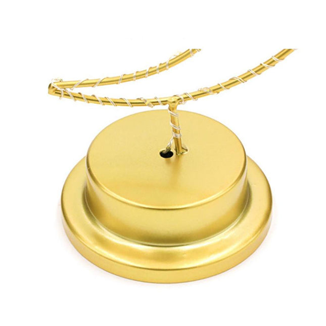 Kultainen kuunmuotoinen LED-pöytävalaisin