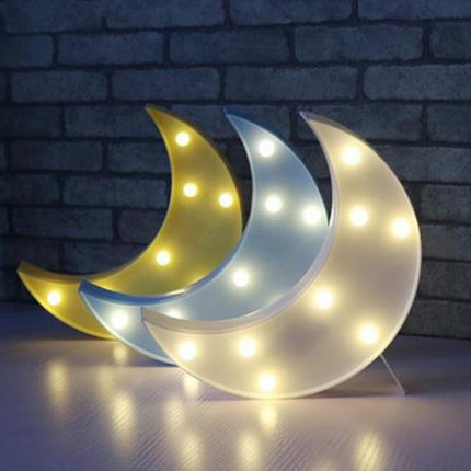 Värikäs LED-kuu koristevalo