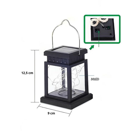 Aurinkokennolla toimiva kannettava lyhty-yövalo