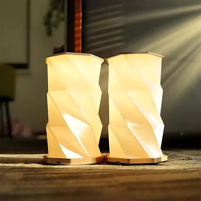 Taitettava origami-tyylinen LED-pöytävalo