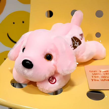 Valaiseva koira pehmolelu lapsille