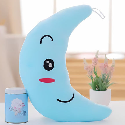 Kuunmuotoinen pehmolelu tyyny yövalolla