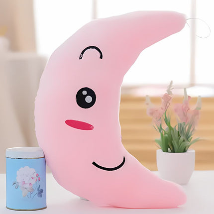 Kuunmuotoinen pehmolelu tyyny yövalolla