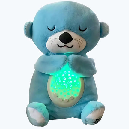 Nukkuva saukko pehmolelu yövalolla