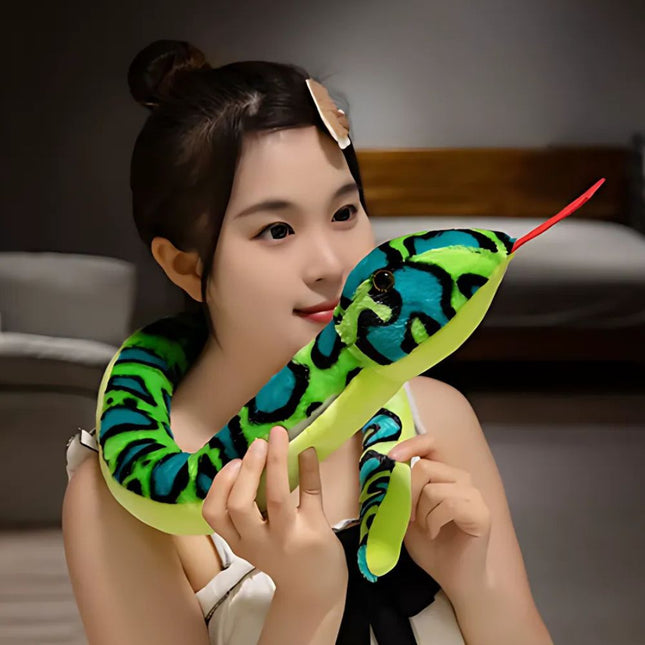 Vihreä sininen käärme pehmo yövalo