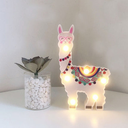 Laama LED-seinävalaisin lastenhuoneeseen