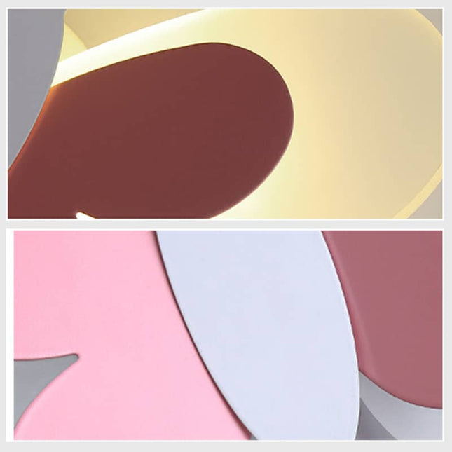 Perhonen LED-seinävalaisin lastenhuoneeseen