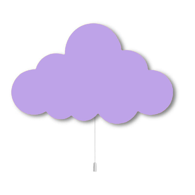 Puinen pilvi-seinävalaisin lastenhuoneen sisustukseen