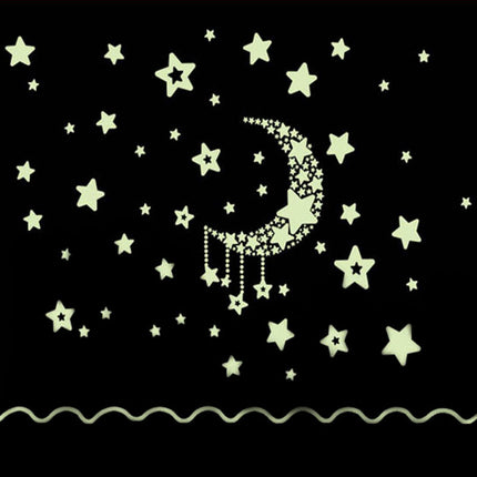 Pimeässä hohtavat kuu- ja tähtitarrat