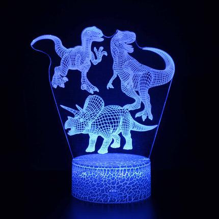 3D Dinosaurus LED-yövalo lapsille