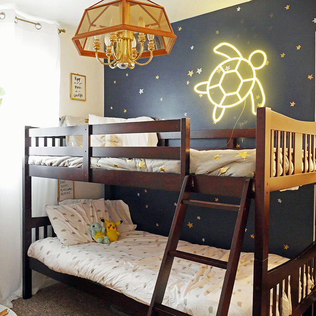 Kilpikonna muotoinen LED-neonvalo seinäkoristeeksi