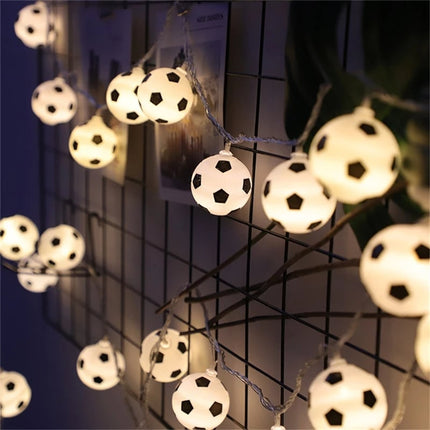 Jalkapallo LED-valosarja lapsen huoneeseen
