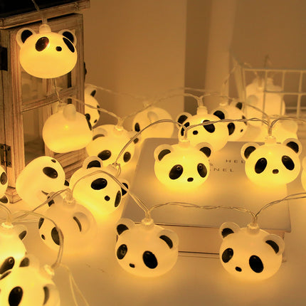 Suloinen panda LED-valosarja lapsille