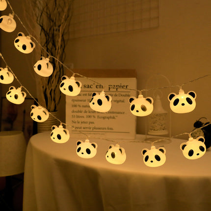 Suloinen panda LED-valosarja lapsille