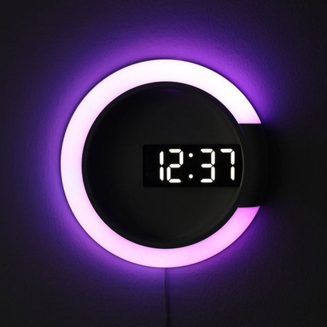 Moderni digitaalinen LED-seinäkello