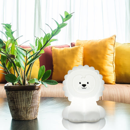 Silikoninen leijona-yövalo kosketustoiminnolla