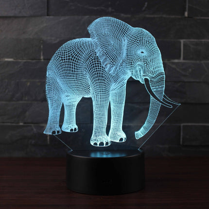 Norsu 3D LED-illuusiolamppu