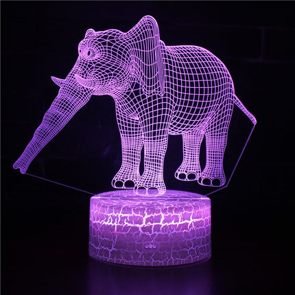 Norsu 3D LED-illuusiolamppu