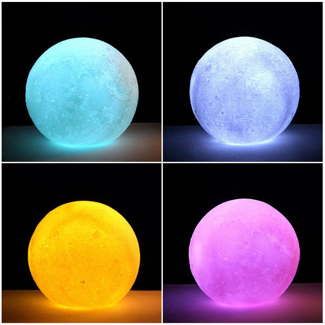 Monivärinen 3D-kuulamppu kaukosäätimellä