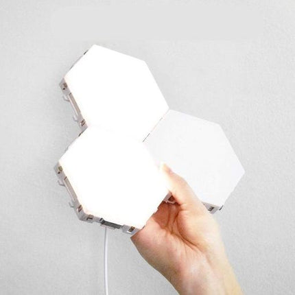 Modulaariset kuusikulmio LED-seinävalot kosketuksella