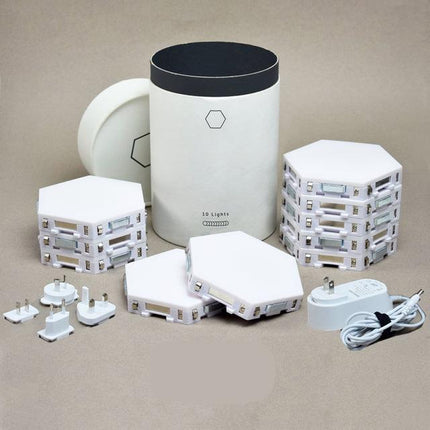 Modulaariset kuusikulmio LED-seinävalot kosketuksella