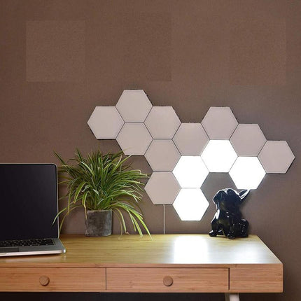 Modulaariset kuusikulmio LED-seinävalot kosketuksella