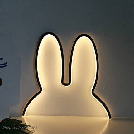 Jäniksen korvat muotoinen LED-seinävalo