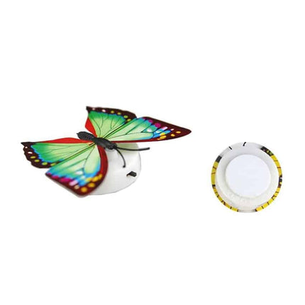 Värikäs LED-perhonen seinäkoriste