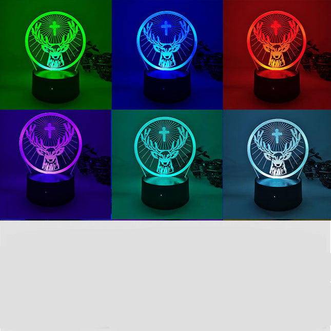 Peura 3D-illuusiolamppu LED-valoilla