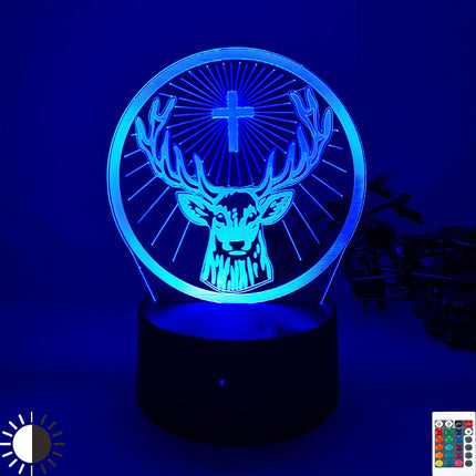 Peura 3D-illuusiolamppu LED-valoilla