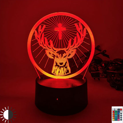 Peura 3D-illuusiolamppu LED-valoilla