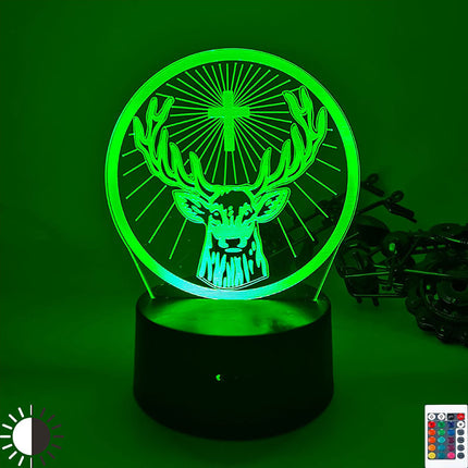Peura 3D-illuusiolamppu LED-valoilla
