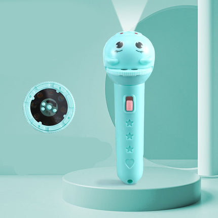 Lasten projektori-taskulamppu vaihdettavilla kuvilla