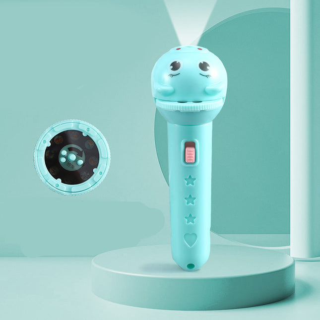 Lasten projektori-taskulamppu vaihdettavilla kuvilla