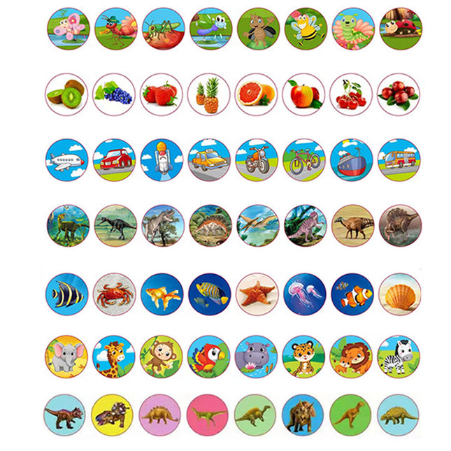 Lasten projektori-taskulamppu vaihdettavilla kuvilla