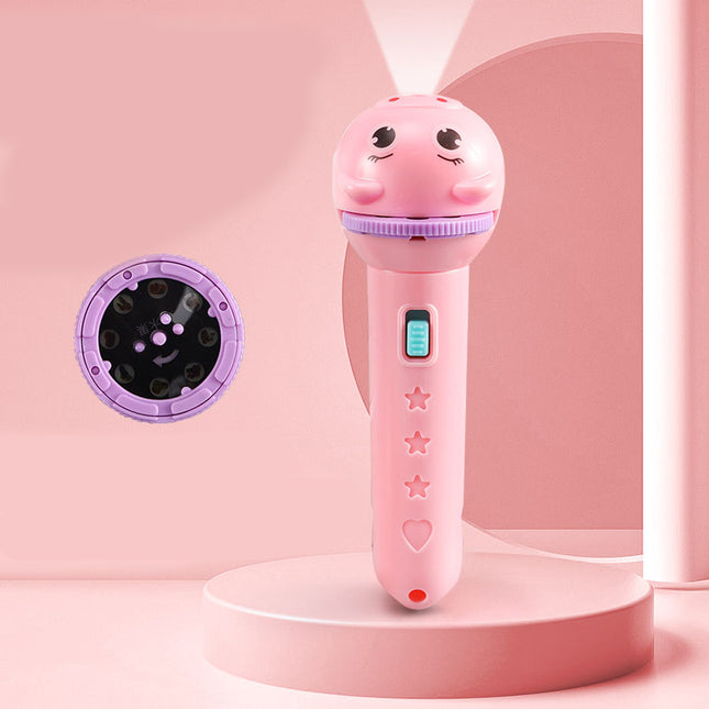 Lasten projektori-taskulamppu vaihdettavilla kuvilla