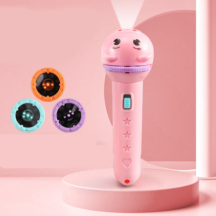 Lasten projektori-taskulamppu vaihdettavilla kuvilla