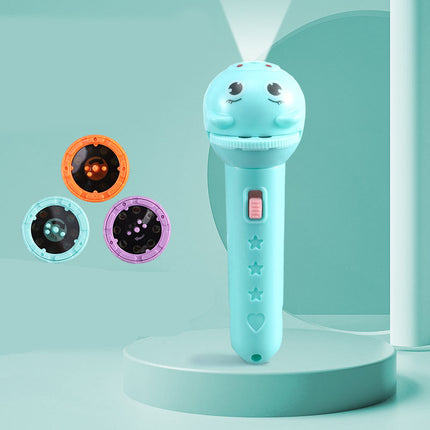 Lasten projektori-taskulamppu vaihdettavilla kuvilla