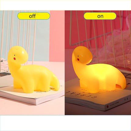 Söpö dinosaurus-yövalo lastenhuoneen sisustukseen