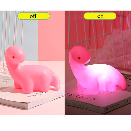 Söpö dinosaurus-yövalo lastenhuoneen sisustukseen