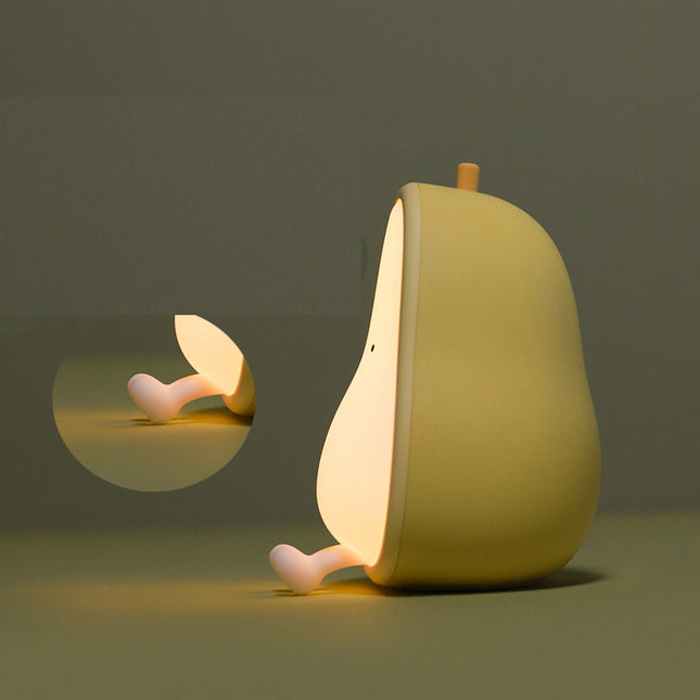 Söpö päärynän muotoinen yövalo