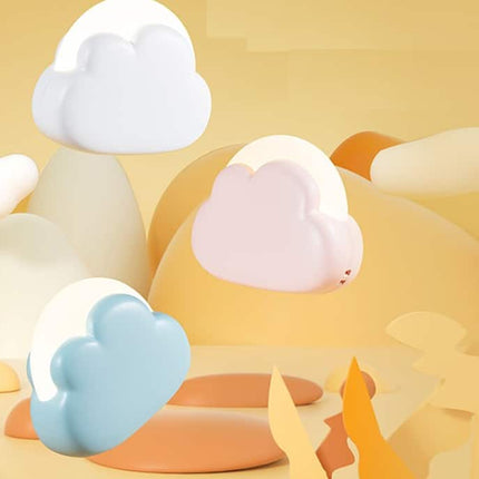 Himmennettävä monivärinen pilven muotoinen yövalo