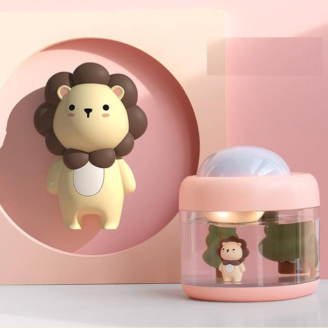 Leijona-aiheinen mini LED-tähtiprojektori lapsille